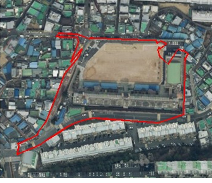 당감4지구 위성사진