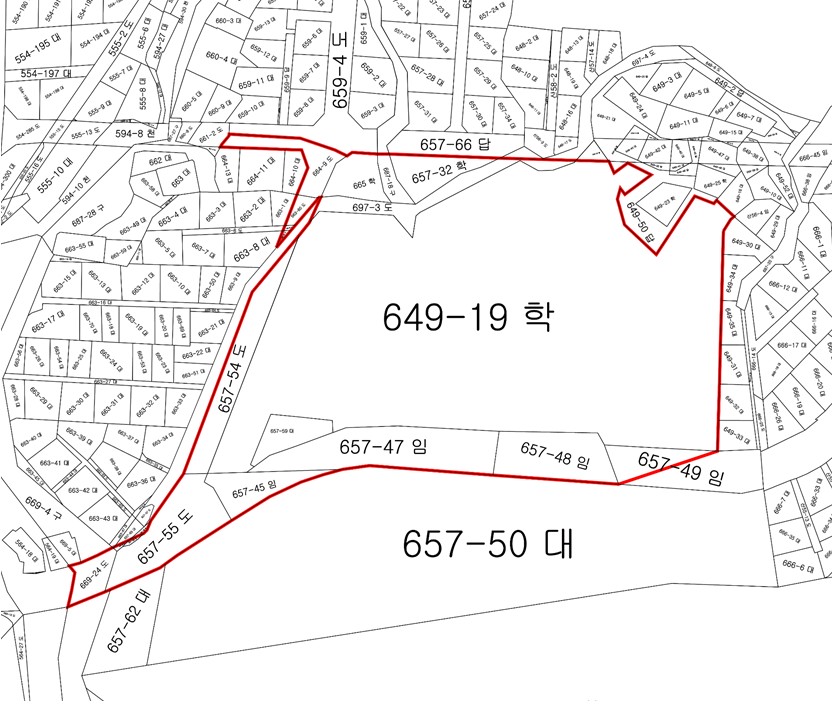 당감4지구 연속지적도