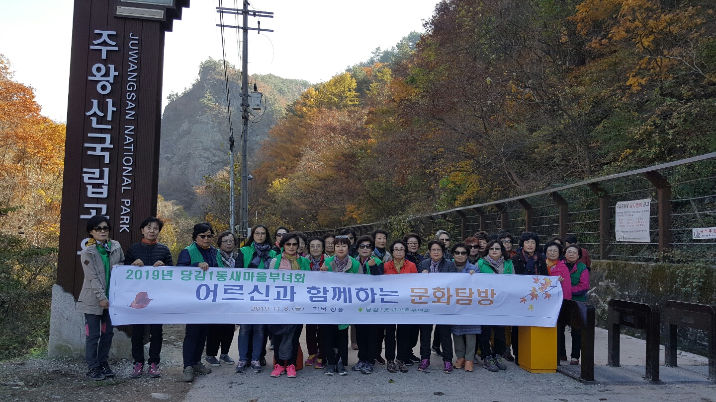 당감1동 새마을부녀회 주관 어르신 문화탐방 실시 관련자료