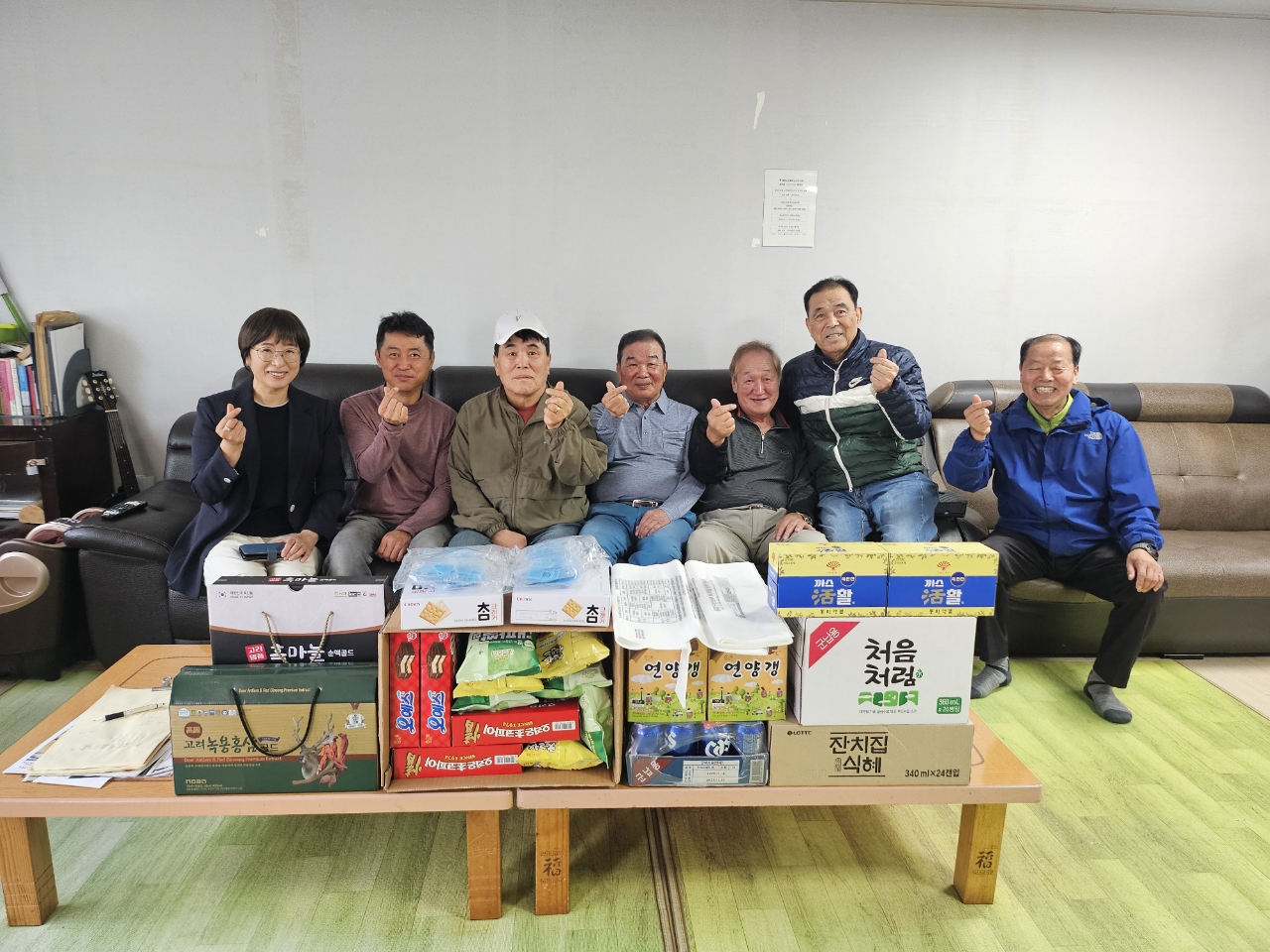 연지동 통합방위협의회, 결연경로당 방문 관련자료